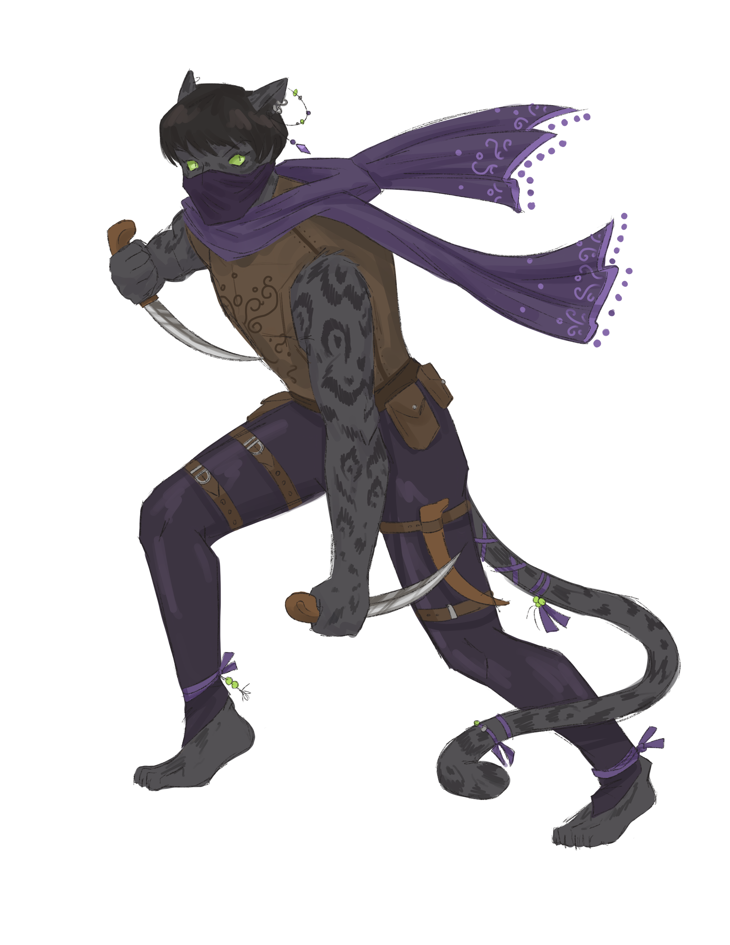 Concept art illustrating Catdrah typical appearance.