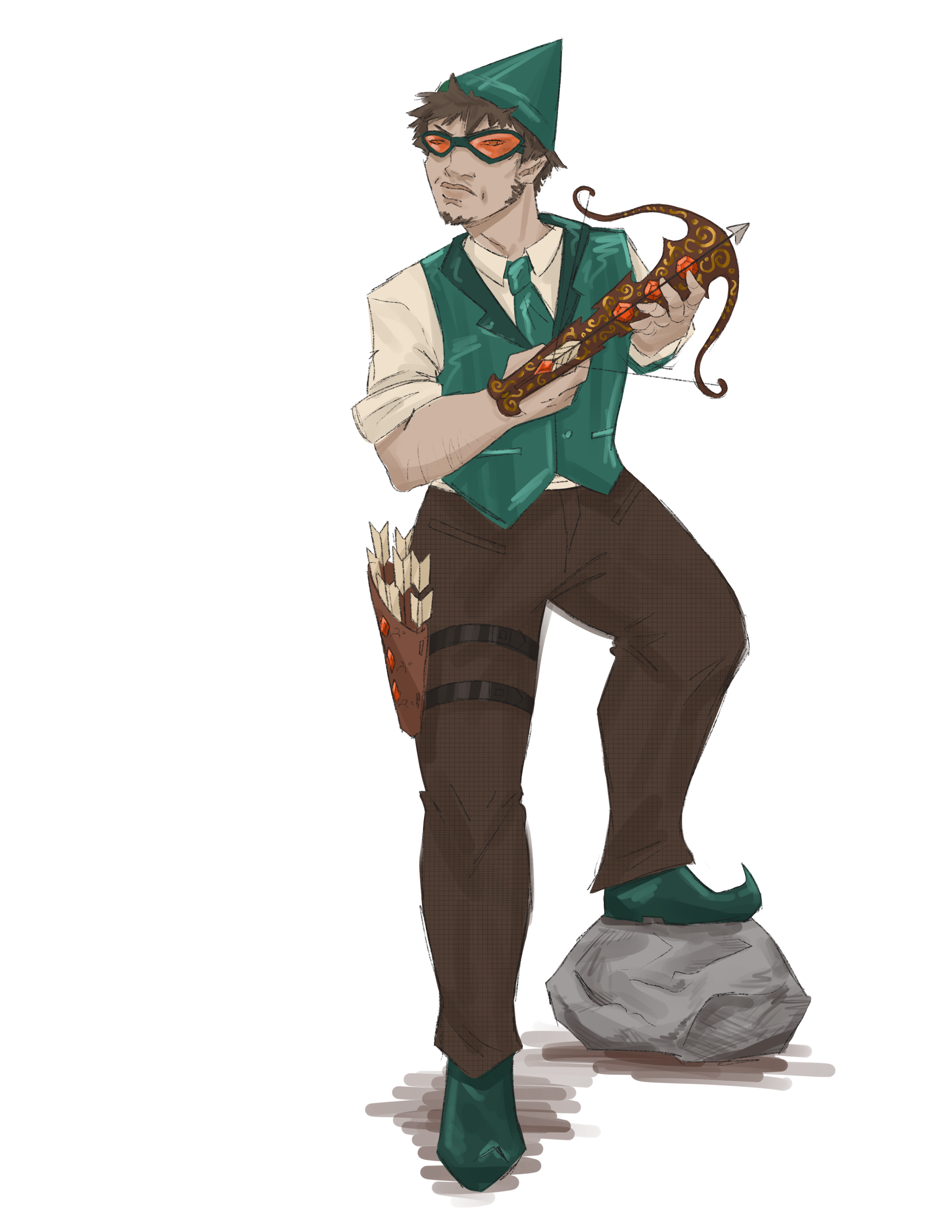 Concept art illustrating Gnome typical appearance.