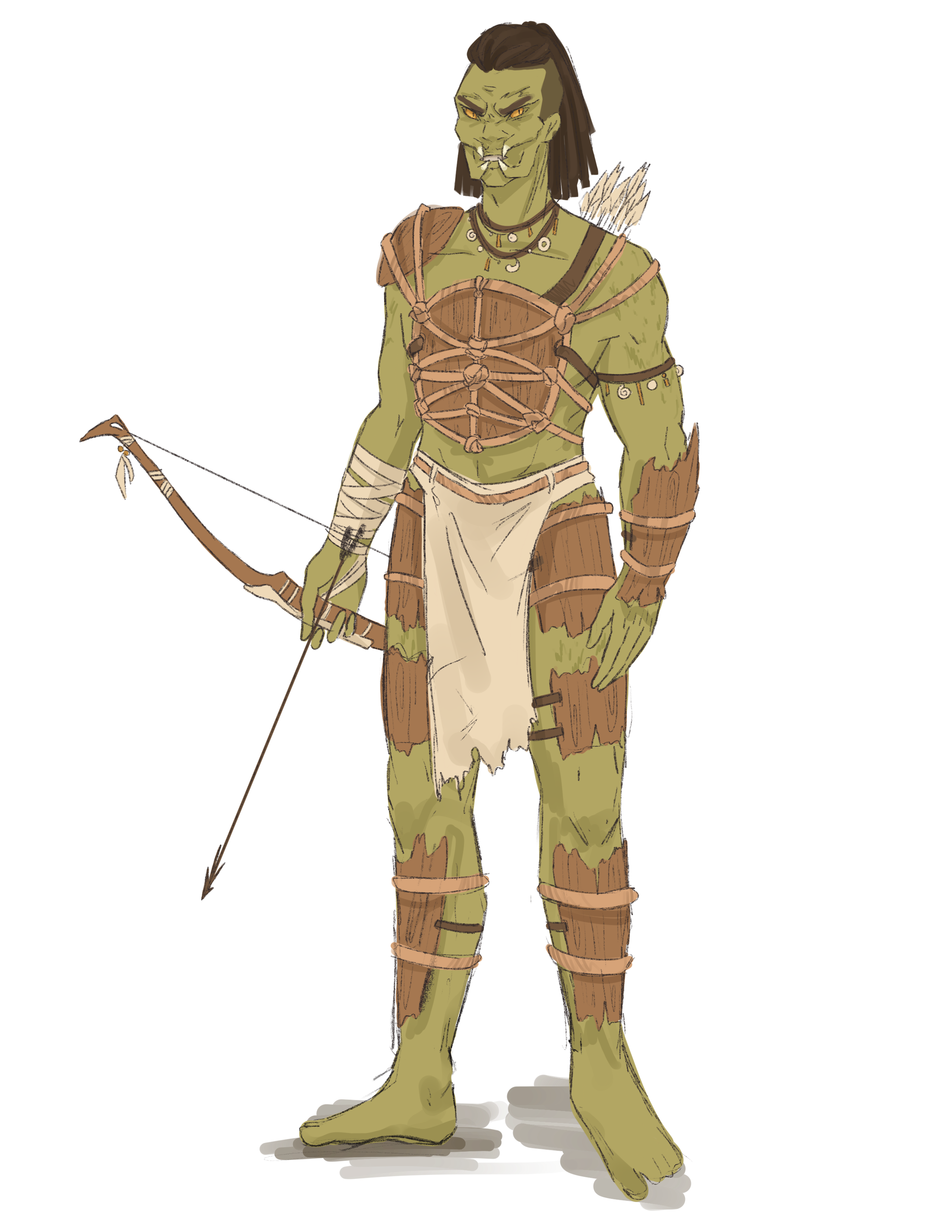 Concept art illustrating Predatorian typical appearance.