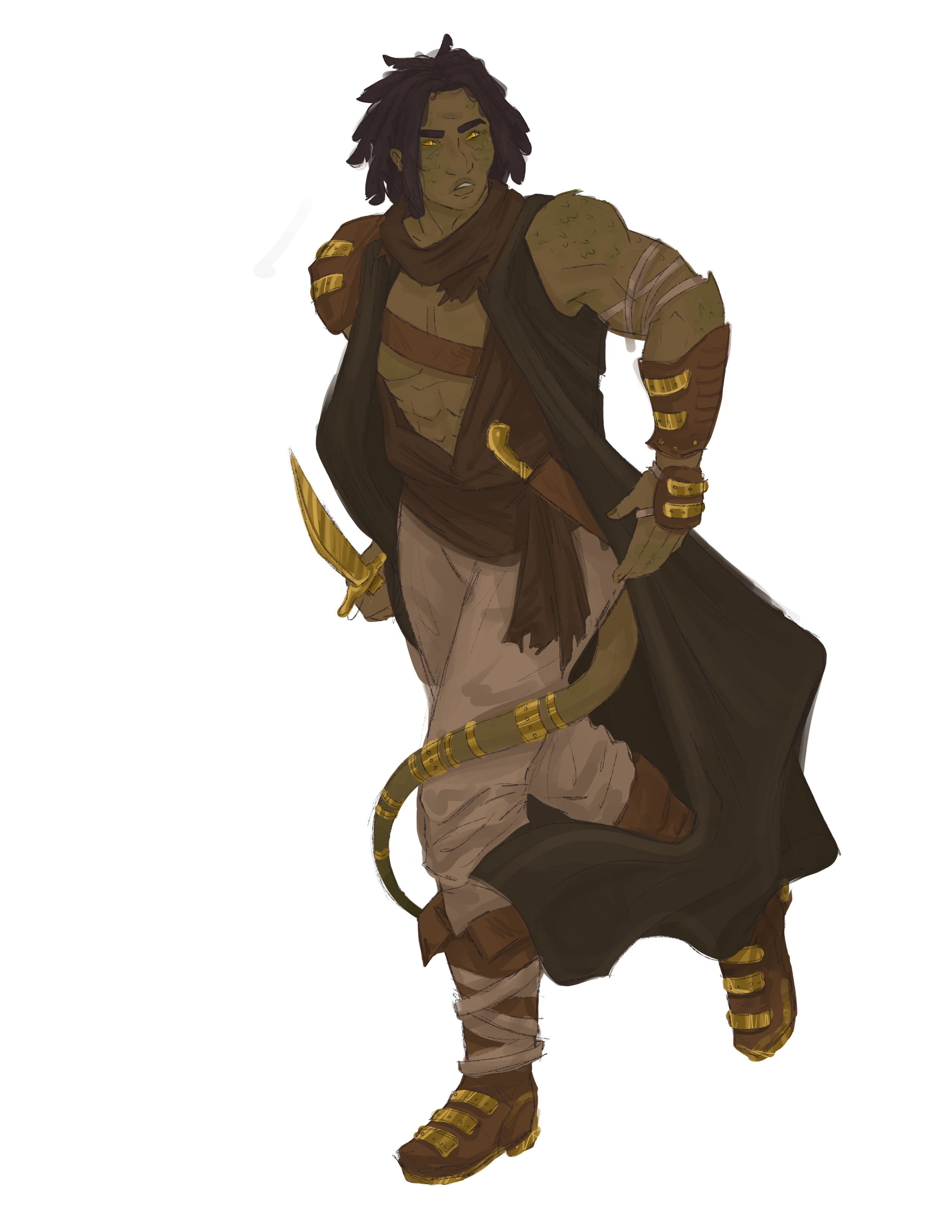 Concept art illustrating Sanjoran typical appearance.