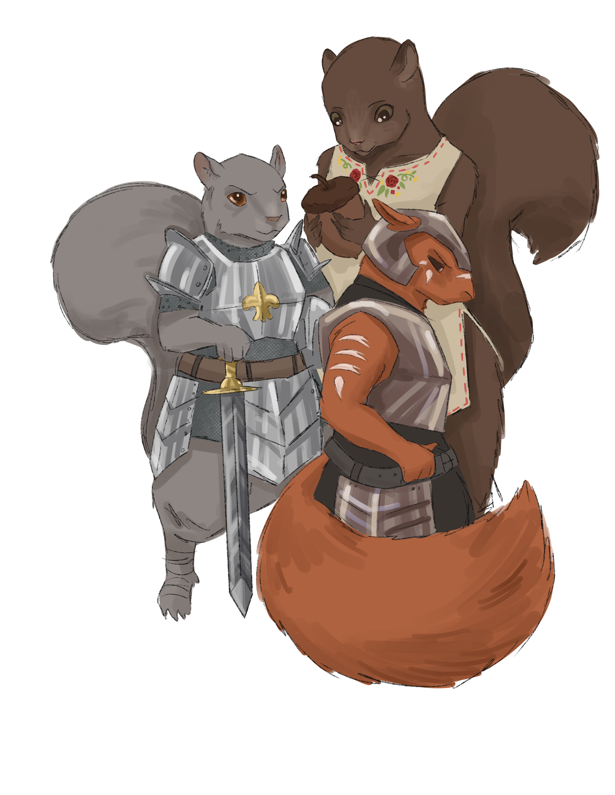 Concept art illustrating Squirrel typical appearance.
