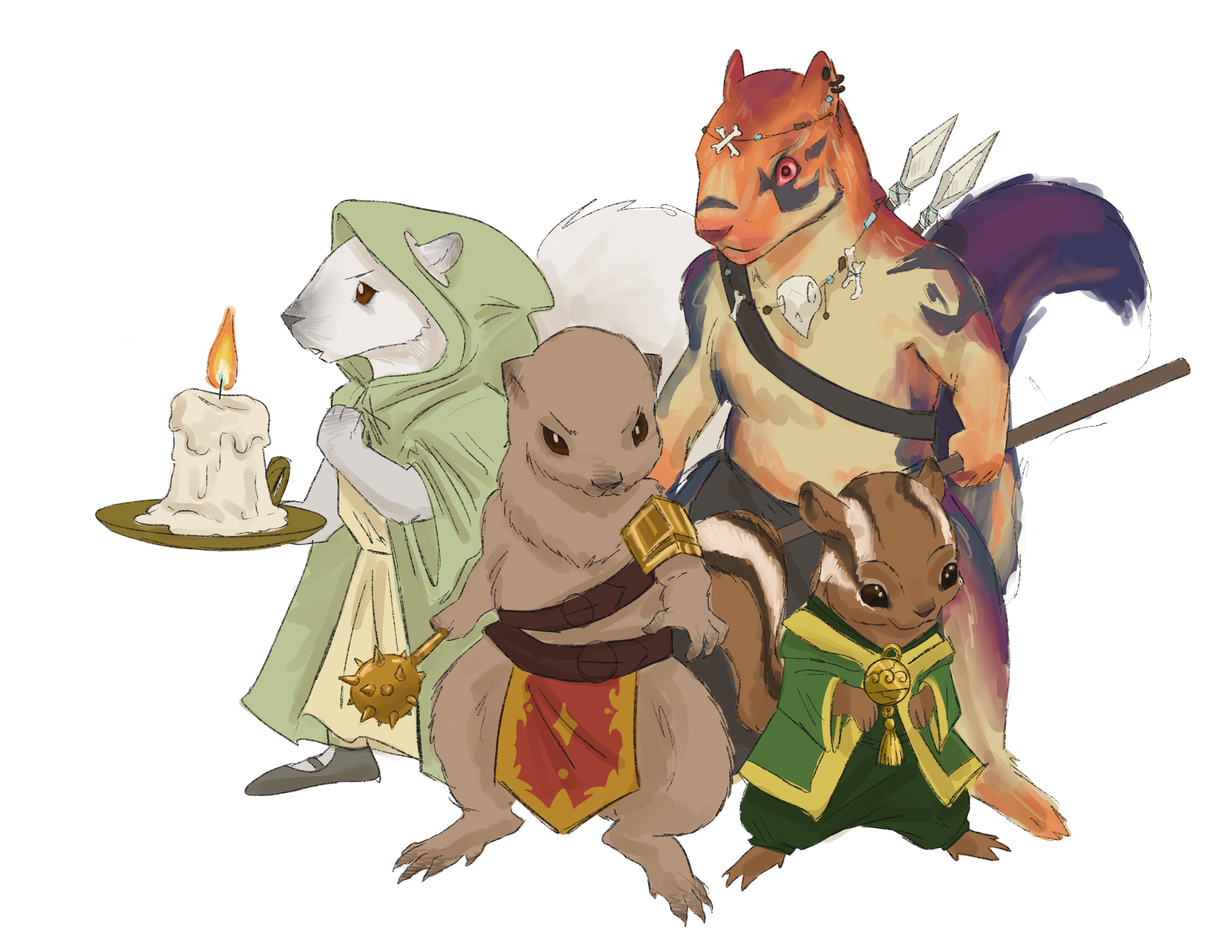 Concept art illustrating Squirrel typical appearance.