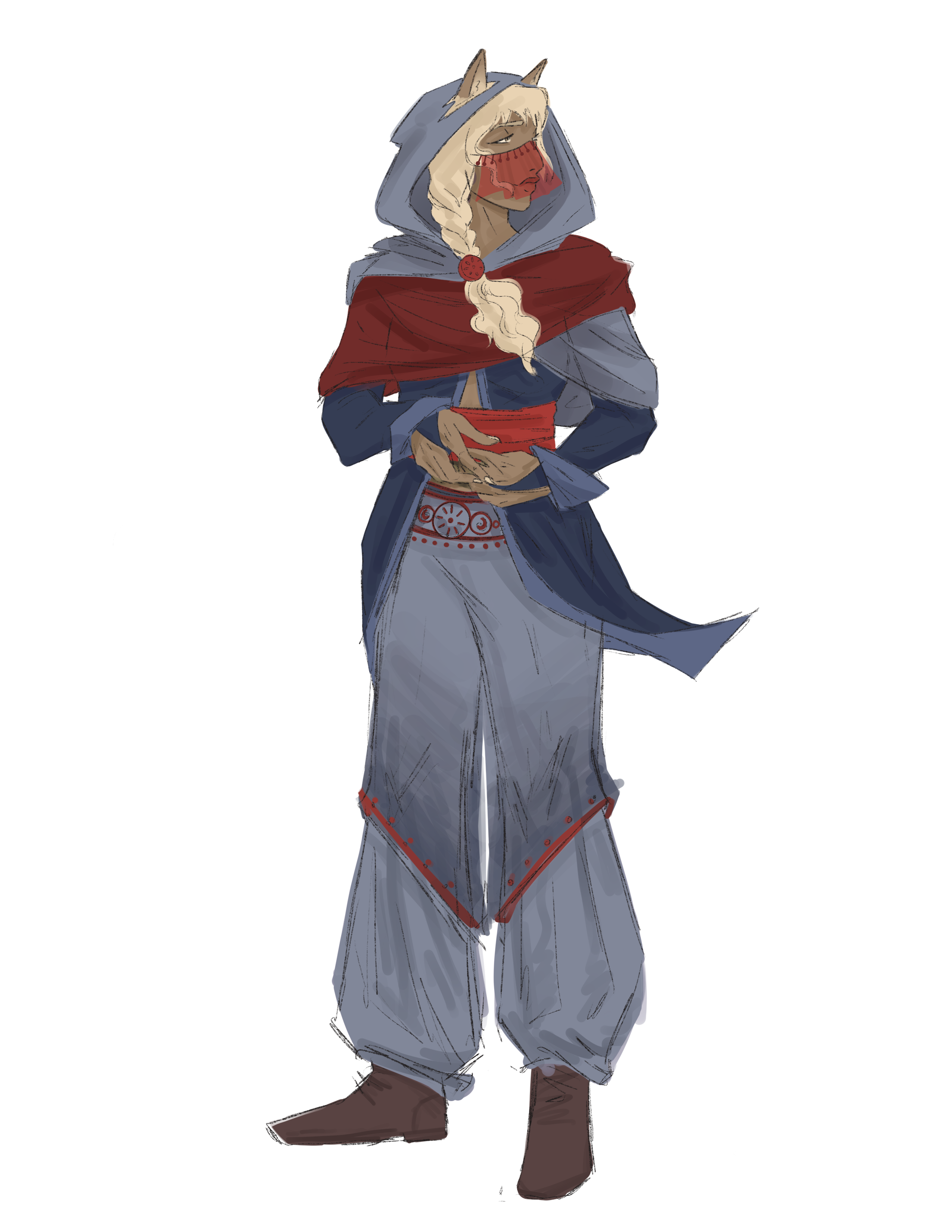 Concept art illustrating Wastelander typical appearance.