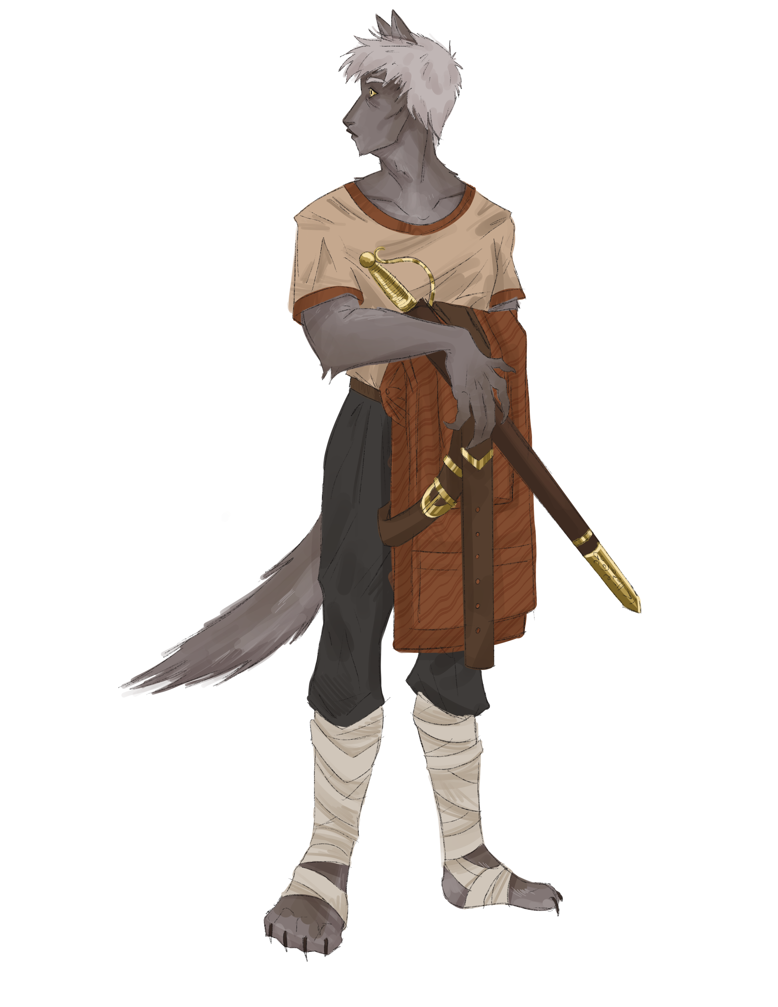 Concept art illustrating Wolfsbein typical appearance.