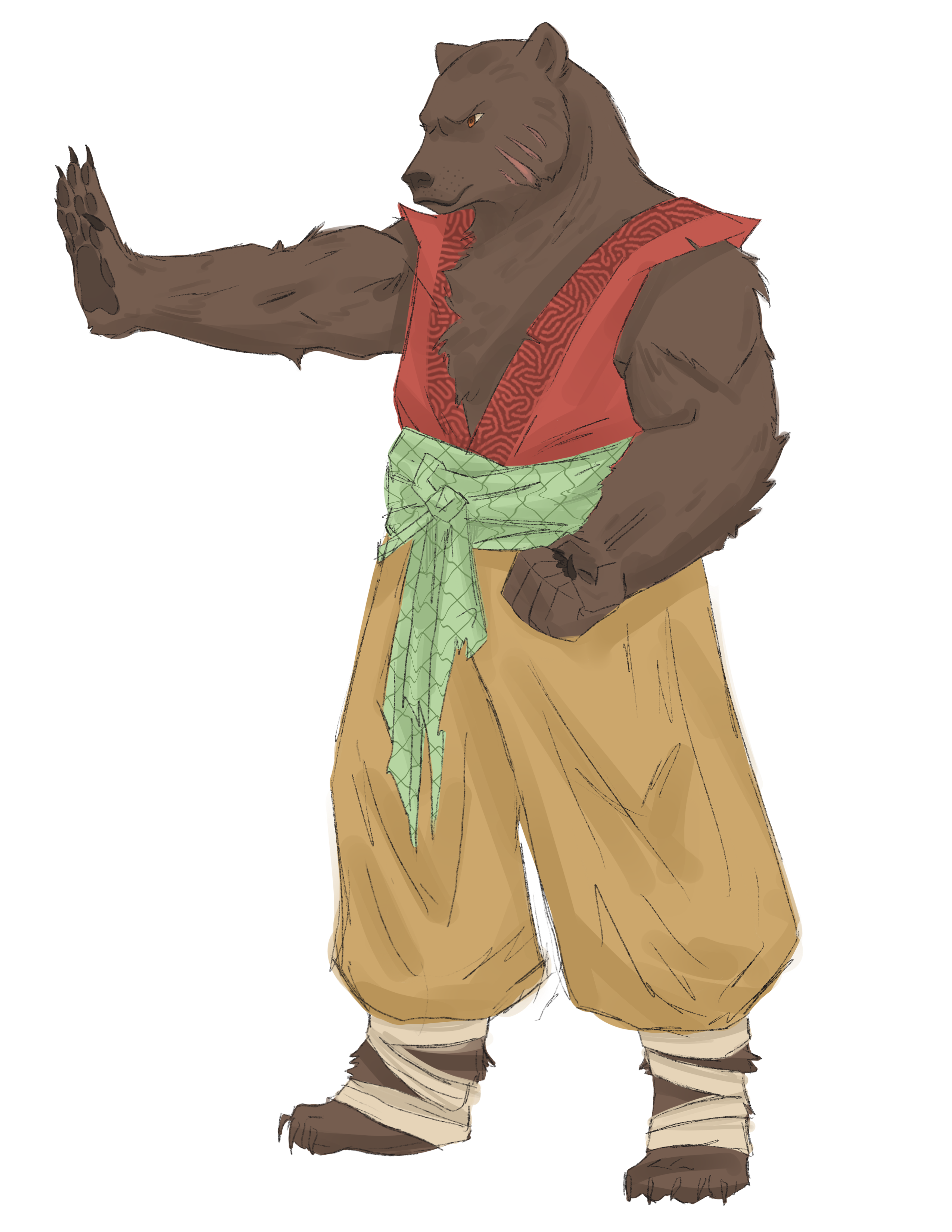 Concept art illustrating Yo-Na typical appearance.